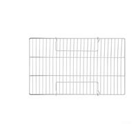 Cesta de parrilla de acero inoxidable para barbacoa, red resistente para pescado, filetes, verduras, herramienta de cocina al aire libre, 47,5 x 25,5 cm