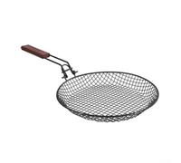 Cesta de parrilla plegable de acero inoxidable para verduras, carne, mariscos, kit de viaje de 31 cm