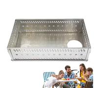 Cesta de piedra para sauna, soporte para piedra de sauna - Cesta para | brasero de carbón de acero inoxidable,Estufa de leña para exteriores, cesta de para Sauna, accesorios de estufa portátiles