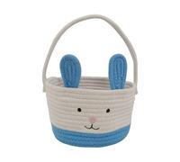 Cesta de regalo de caza de huevos de Pascua para niños, cesta de mimbre con asa tejida de madera para compras, cesta de San Valentín, cestas de regalo (B-D, 23 x 20 x 14 cm)