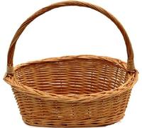 Cesta de regalo Famanu de ratán, diseño natural, tamaño S, 31x28x29 cm