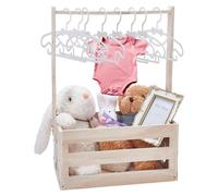 Cesta de regalo para bebés de madera con asa
