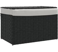 Cesta de ropa con tapa, color , de la marca vidaXL, con dimensiones de 55,5 x 35 x 34 cm, fabricada en polirratán