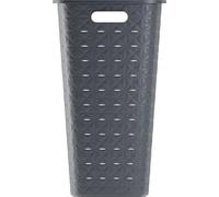 Cesta de ropa, CURVER Softex, 56 litros, 70% reciclada, 59 x 43 x 34 cm, color gris