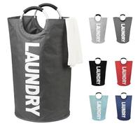 Cesta de ropa plegable, tamaño XL, disponible en 7 colores, incluyendo gris oscuro, con capacidad de 125 litros