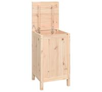Cesta de ropa vidaXL de 44 x 44 x 76 cm, fabricada en madera maciza de pino