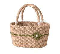 Cesta de Transporte de Fibra con Resistente para Viajes, A | Cesta de transporte de fibra con resistente para artículos de compra y materiales de lectura para actividades