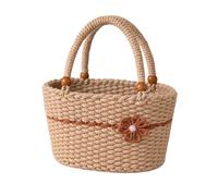 Cesta de Transporte de Fibra con Resistente para Viajes, B | Cesta de transporte de fibra con resistente para artículos de compra y materiales de lectura para actividades