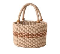 Cesta de Transporte de Fibra con Resistente para Viajes, D | Cesta de transporte de fibra con resistente para artículos de compra y materiales de lectura para actividades