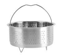 Cesta de Vapor de Acero Inoxidable, Práctica Olla Arrocera Redonda de Calentamiento Rápido, Rejilla para Cocinar Al Vapor para Verduras, Pescado, Carne, Comida para Bebés (17,5 cm)