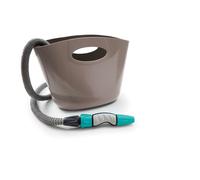 Cesta manguera HOZELOCK c/15m. Extensible + accesorios Aquapop 15 gris