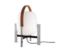 Cesta Metálica Lámpara de Mesa M. Mango Piel