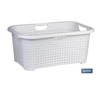 Cesta multiusos crema 59x38x26 cm caja 6 unid.