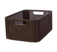 Cesta Multiusos Curver 18L Marrón Oscuro Almacenamiento Organizador M 205844