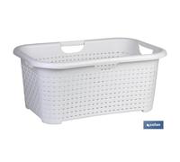Cesta multiusos gris 59x38x26 cm caja 6 unid.