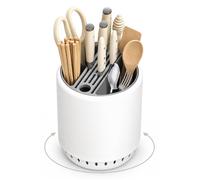 Cesta organizadora de plástico, giratoria 360°, de 18 x 22 cm, desmontable