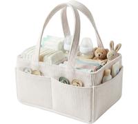 Cesta organizadora - Organizador para cambiador - Gran cesta de almacenamiento para habitación infantil, ideal para el cambiador - Regalo para bebés, imprescindible