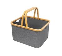 Cesta Organizadora Plegable Impermeable de Tela Gris 28,6L, 45×30×24,5 cm