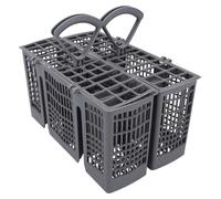 Cesta para cubiertos divisible, apta para lavavajillas, en color gris