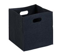 Cesta para leña bolsa de fieltro 23 L negro cesta de almacenaje cesta multiusos
