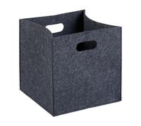 Cesta para leña cestas de fieltro 23 L cesta de almacenamiento cestas plegables