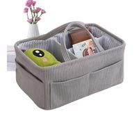 Cesta para pañales | Pana con compartimentos - de pañales, organizador para habitación infantil, para el hogar, mesita de noche, baño, sofá, maletero de coche, viajes al aire libre