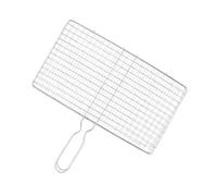 Cesta para Parrilla Acero Inoxidable Resistente con Asa | Cesta de Verduras para Exterior para Camarones Mariscos Carne Exterior Jardín Viaje Hombre Papá Esposo