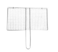 Cesta para Parrilla Rejilla Plegable y Portátil con Asa | Cesta de Acero Inoxidable para Parrilla para Carne Pescado Gambas en Exterior y Acampada