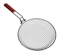 Cesta Plegable de Barbacoa Portátil de Acero al Carbono Redonda | Gran Capacidad, Diseño Multifunción y Uso Práctico, Compatible Parrillas y Rejillas, para Picnic y Fritura