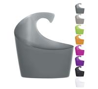 Cesta portaobjetos SPIRELLA "Sydney Wall basket" de polipropileno en color gris 25 x 22,5 x 8,5 cm
