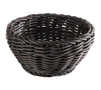 Cesta redonda de "Profi-Line" tamaño: 8 cm H x 16 cm de diámetro, Color: negro