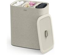 Cesta separadora de ropa Joseph Joseph Tota Trio, color crema, 90 litros