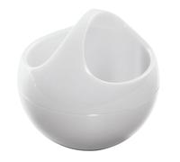 Cesta SPIRELLA "Bowl" de poliestirol en color blanco 10,5 x 10,5 x 9,5 cm