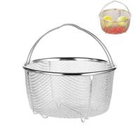 Cesta Vaporera de Acero Inoxidable, Insertos para Cocinar al Vapor, Colador y Filtro para Ollas y Freír