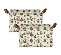 Cestas de almacenamiento para estantes, asas de transporte, decorativas | Plegable de 16.9 x 11.9 x 10 pulgadas para un fácil almacenamiento en armario, lavandería, baño, gabinetes