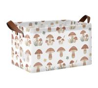 Cestas de almacenamiento para estantes, asas de transporte, organizadoras | Plegable de 16.9 x 11.9 x 10 pulgadas para un fácil almacenamiento en armario, lavandería, baño, gabinetes