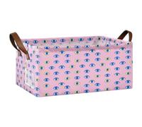 Cestas de estante para estantes, asas de transporte, organizadoras | Plegable de 16.9 x 11.9 x 7.7 pulgadas para un fácil almacenamiento en ropa, toallas, libros, artículos diversos, hogar