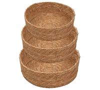 Cestas de ratán para organizar, organizador ligero hecho a mano, cestas de almacenamiento tejidas, para juguetes, aperitivos, , fruta, verduras, huevos, flores, cocina, sala de estar