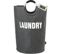 Cestas de ropa plegables, bolsas para ropa desechables, tamaño XXL, 7 colores, gris oscuro, 160 litros