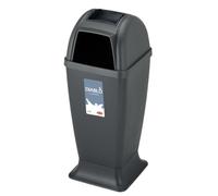 Stefanplast Cesta Diablo con Cenicero Antracita LT 50