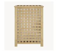 Cesto de ropa sucia jystiand bolsa extraíble 79l bambú 62x45x45cm natural/beige [en.casa]