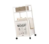 Cesto para la colada extensible con ruedas rodantes, marco de metal plegable, cesta de almacenamiento de varias para dormitorio, clasificador de colada extensible