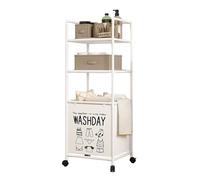 Cesto para la colada extensible con ruedas rodantes, marco de metal plegable, cesta de almacenamiento de varias para dormitorio, clasificador de colada extensible