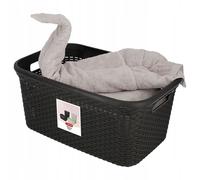Cesto para la ropa sucia Curver, de plástico, 59 x 38 x 27 cm, 45L, marrón...