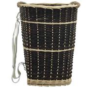 vidaXL Cesto para leña con correas transporte sauce natural 50x44x58cm