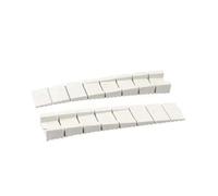 Cesto Ropa Sucia con Ruedas Niveladores de mesa muebles plástico ajustables, cuñas niveladoras, altura, junta, almohadilla pie equilibrio for silla, 2 uds(White)