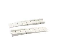 Cesto Ropa Sucia con Ruedas Niveladores de mesa muebles plástico ajustables, cuñas niveladoras, altura, junta, almohadilla pie equilibrio for silla, 2 uds(White)