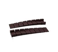 Cesto Ropa Sucia con Ruedas Niveladores de mesa muebles plástico ajustables, cuñas niveladoras, altura, junta, almohadilla pie equilibrio for silla, 2 uds(Brown)