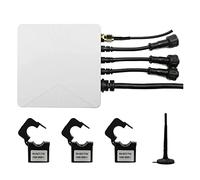 Cetfuro Tuya Smart Life TrifáSico WiFi EnergíA KWH Medidor Pinza de Corriente Transformador de Corriente AplicacióN Monitor y Registro de Potencia (500A)