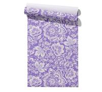 CEVAN Kit Empapelar Pintado de Pared Autoadhesivo Patrón Pergamino Retro, Elegant And Noble Elegante Y Papel Removible Para Armarios Estantes Cocina 45x300cm
